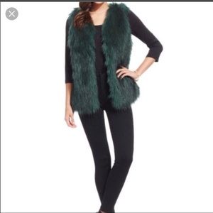 Jessica Simpson faux fur vest